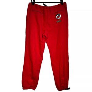 Vintage History Iceberg Mens Red High Looney Tunes Tweety Birds Embroidery Jogge